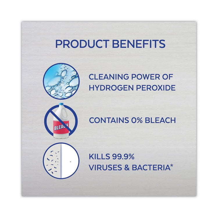 Toilet Bowl Cleaner With Hydrogen Peroxide, Ocean Fresh, 24 Oz Angle Neck Bottle, 2/pack, 4 Packs/carton