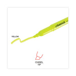 Pocket Highlighter Value Pack, Fluorescent Yellow Ink, Chisel Tip, Yellow Barrel, 36/pack