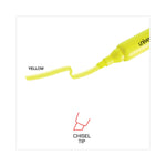 Desk Highlighter Value Pack, Fluorescent Yellow Ink, Chisel Tip, Yellow Barrel, 36/pack