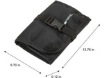 G Force 13.78" Fabric Travel Organizer, Water Resistant, Black (25589)
