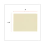 Recycled Self-Stick Note Pads, 1.5" x 2", Yellow, 100 Sheets/Pad, 12 Pads/Pack