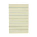 Recycled Self-Stick Note Pads, Note Ruled, 4" x 6", Yellow, 100 Sheets/Pad, 12 Pads/Pack