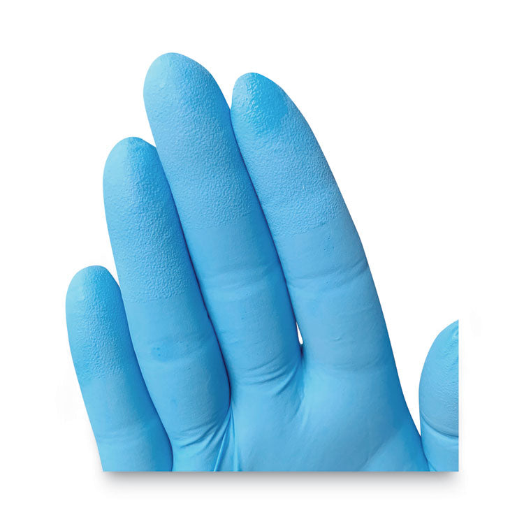 G10 Comfort Plus Blue Nitrile Gloves, Powder-Free, Medium, 4 mil Thick, 9.5" Long, Light Blue, 100/Box