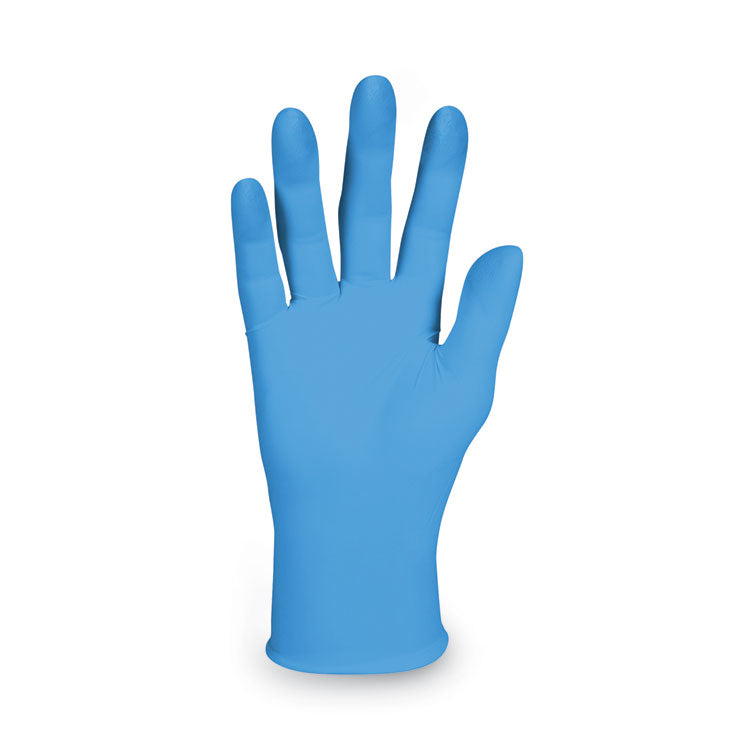 G10 2PRO Nitrile Gloves, Powder-Free, Large, 6 mil Thick, 9.5" Long, Blue, 100/Box, 10 Boxes/Carton