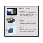 Quickfit Ledger D-Ring View Binder, 3 Rings, 3" Capacity, 11 X 17, White