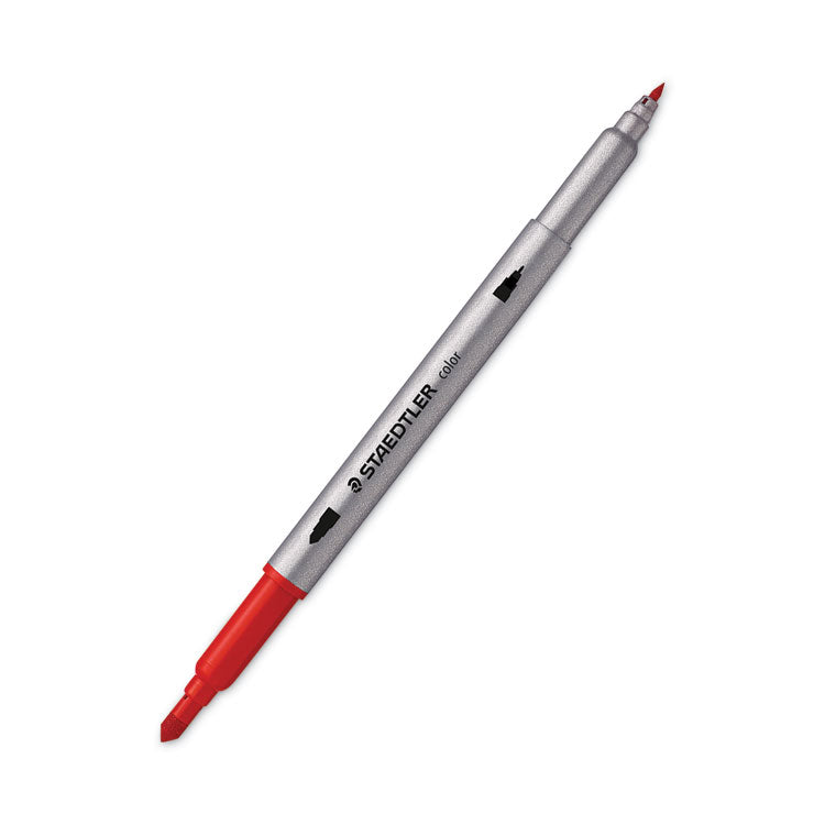 Double Ended Markers, Assorted Bullet Tips, Assorted Colors, 36/pack