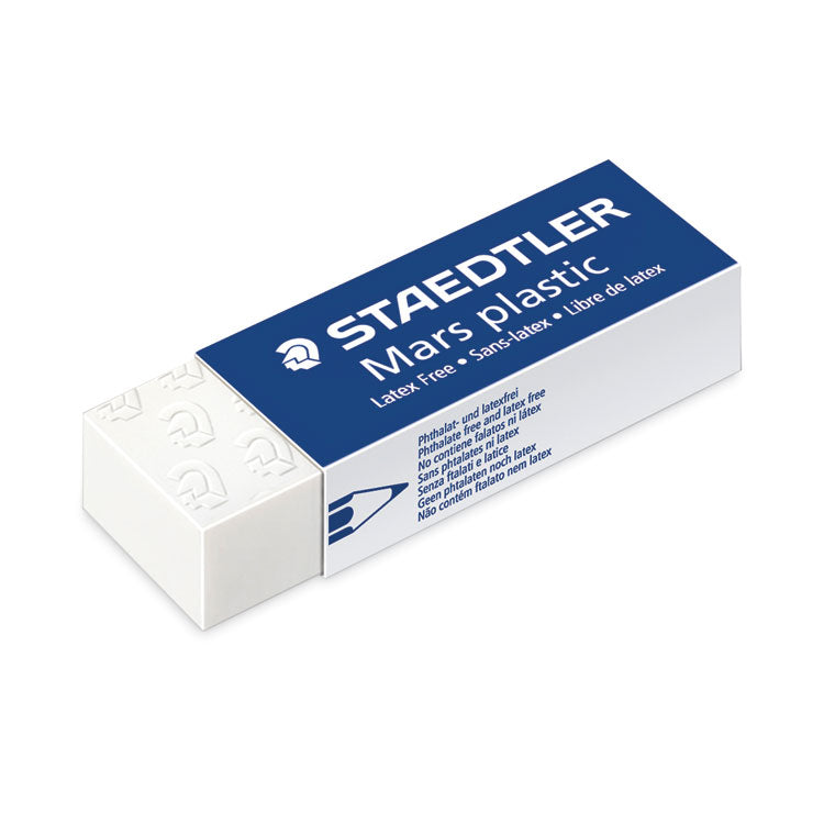 Mars Eraser, For Pencil/ink Marks, Rectangular Block, Large, White, 20/box
