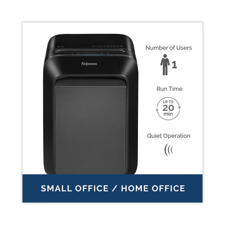 Powershred Lx180 Cross-Cut Shredder, 16 Manual Sheet Capacity