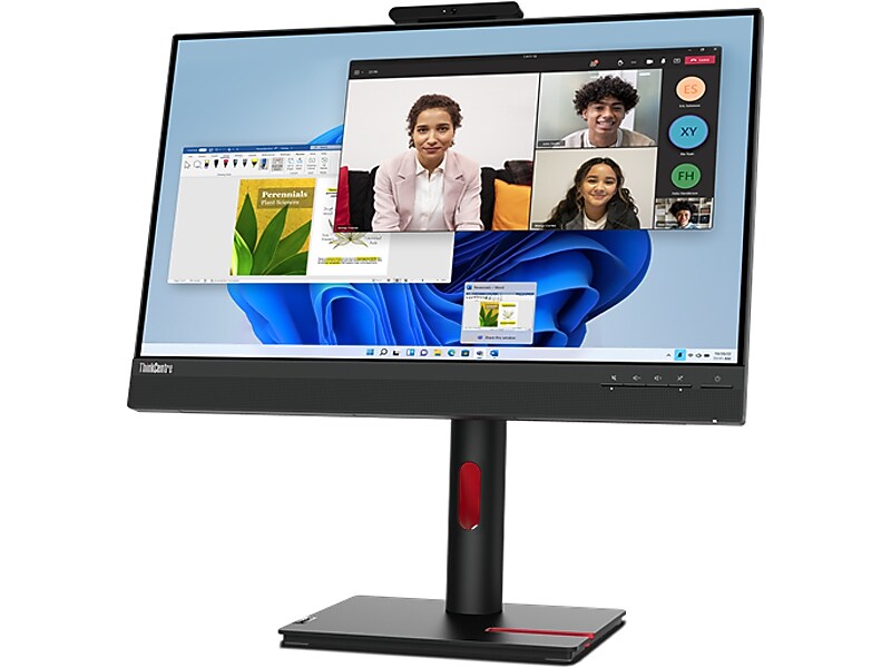 Lenovo ThinkCentre Tiny-In-One 24 Gen 5 Touch 23.8" 60 Hz WLED Monitor, Black (12NBGAR1US)