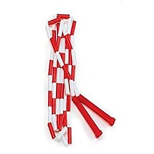 Champion Segmented Jump Rope, Red White, 7Ft