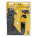 Stanley Long-Arm Metric & SAE Hex Key Propeller Turner Set, 22 Pieces (85-753)