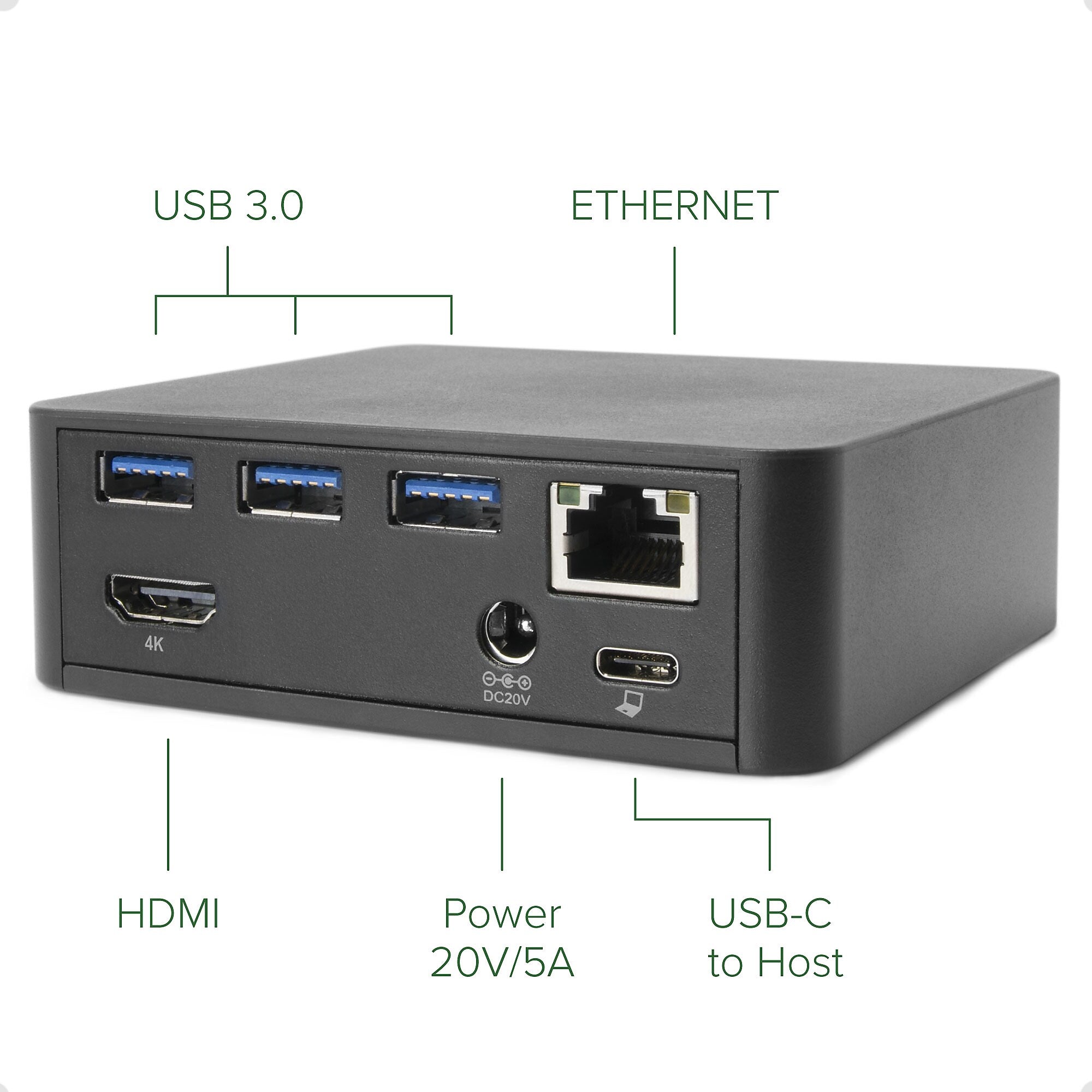 Plugable USB-C Mini Docking Station with 85W Power Delivery  (UD-CAM)