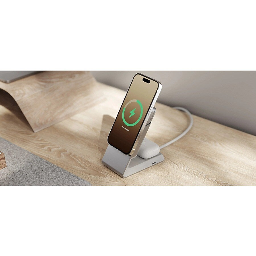 ALOGIC Matrix MagSafe Wireless USB-C Charging Stand for Multiple Brands, White (MSCDDWH)