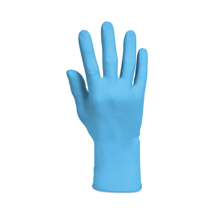 G10 Comfort Plus Blue Nitrile Gloves, Powder-Free, X-Small, 4 mil Thick, 9.5" Long, Light Blue, 100/Box, 10 Boxes/Carton