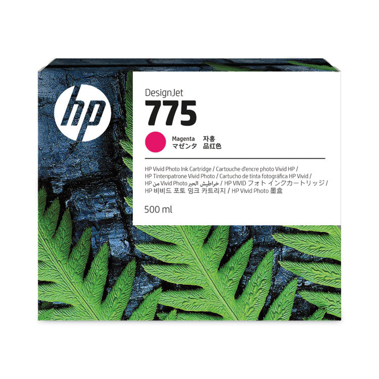 HP 775 (1XB18ACT) Magenta Original DesignJet Ink Cartridge, 12/Carton