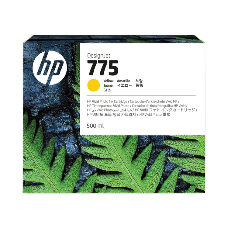 HP 775 (1XB19ACT) Yellow DesignJet Ink Cartridge, 12/Carton