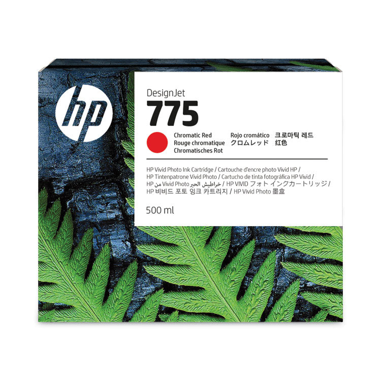 HP 775 (1XB20ACT) Chromatic Red Original DesignJet Ink Cartridge, 12/Carton