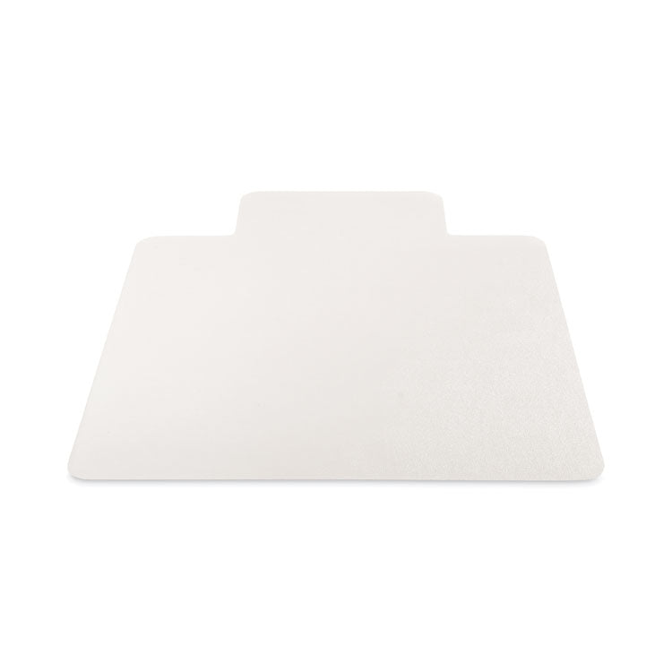 EconoMat All Day Use Chair Mat for Hard Floors, Flat Packed, 46 x 60, Lipped, Clear