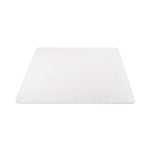 Duramat Moderate Use Chair Mat, Low Pile Carpet, Flat, 45 X 53, Rectangle, Clear