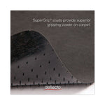 Supermat Frequent Use Chair Mat For Medium Pile Carpet, 45 X 53, Rectangular, Black