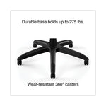 Vortex Bonded Leather Gaming Chair, Supports Up to 301 lbs, 17.9" to 21.6" Seat Height, Red/Black Back, Black Base