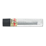 Super Hi-Polymer Lead Refills, 0.5 Mm, Hb, Black, 12/tube