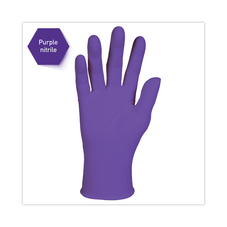 PURPLE NITRILE Exam Gloves, Powder-Free, Large, 6 mil Thick, 9.5" Long, Purple, 100/Box