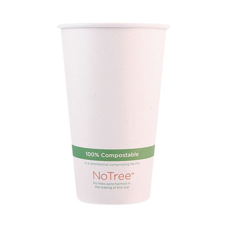Notree Paper Hot Cups, 16 Oz, Natural, 1,000/carton
