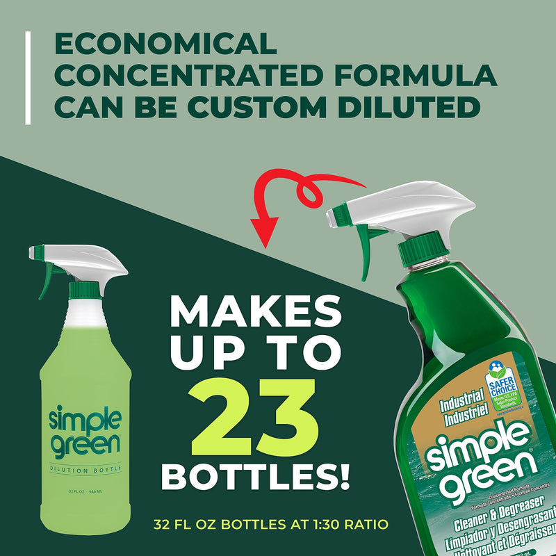 Simple Green Industrial Cleaner and Degreaser, Concentrated, Sassafras Scent, 24 oz. (SMP13012)