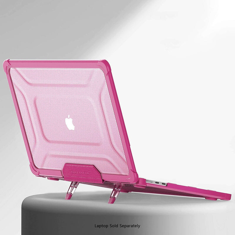 SaharaCase Heavy-Duty Raider Series 13.6" Laptop Case with Stand, Shock Absorbing, Desert Rose (LT00056)