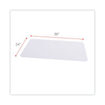 Shelf Liners For Wire Shelving, Clear Plastic, 36w X 24d, 4/pack