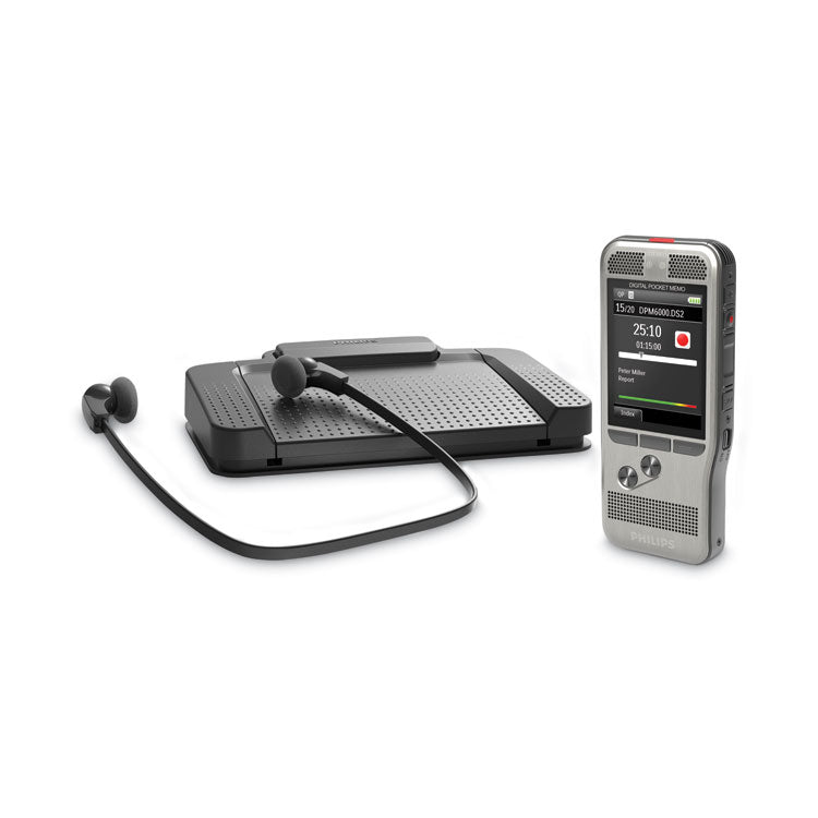 Pocket Memo Dictation/Transcription Kit, For Use with Philips DPM6700