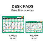 2026 TF Publishing 17" x 12" Monthly Desk Calendar, (26-8500)