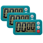 Teacher Created Resources Digital Timers, Teal, 3/Pack (TCR21042-3)