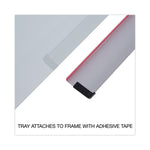Frameless Glass Marker Board, 36" x 24", White Surface