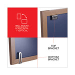 Deluxe Melamine Dry Erase Board, 36" x 24", White Surface, Oak Finished Fiberboard (MDF) Frame