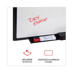 Design Series Deluxe Dry Erase Board, 48" x 36", White Surface, Black Anodized Aluminum Frame