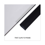 Design Series Deluxe Dry Erase Board, 48" x 36", White Surface, Black Anodized Aluminum Frame