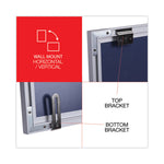Deluxe Melamine Dry Erase Board, 48" x 36", White Surface, Satin Aluminum Frame
