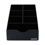 Condiment Caddy, 7 Compartments, 8.75 x 16 x 5.25, Black