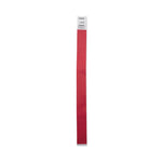 Crowd Management Wristbands, Sequentially Numbered, 10" x 0.75", Red, 100/Pack