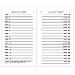 2026 AT-A-GLANCE 6" x 3.5" Daily Desk Calendar Refill Pages, White/Black (E017-50-26)