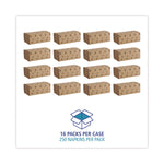 Singlefold Paper Towels, 1-Ply, 9 x 9.45, Natural, 250/Pack, 16 Packs/Carton