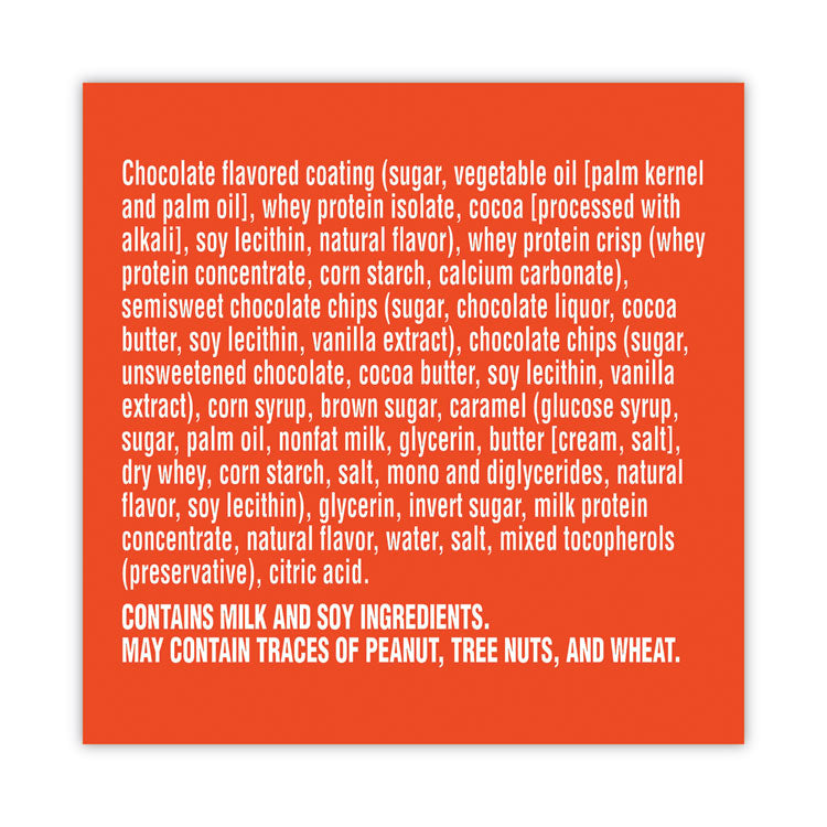 Recover Chocolate Chip Whey Protein Bar, 2.8 oz Bar, 12 Bars/Carton