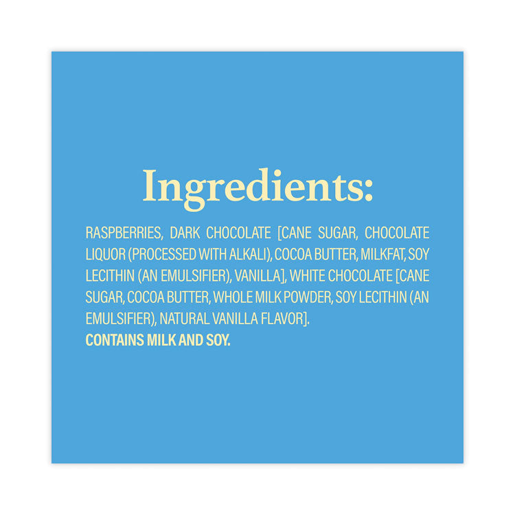 Nature's Hyper-Chilled Raspberries in White and Dark Chocolate, 5 oz Cup, 8/Carton