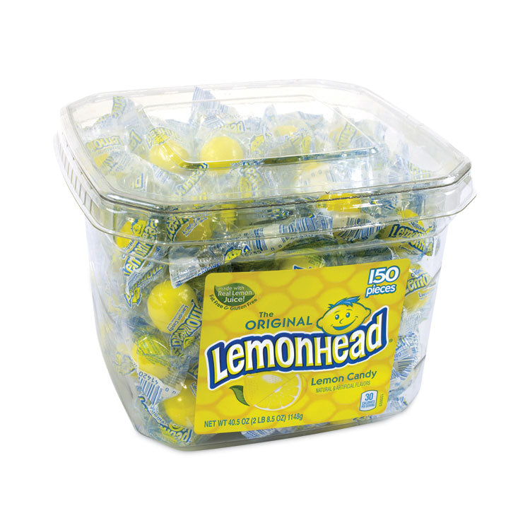 Lemon Candy, Individually Wrapped, 40.5 oz Tub, 150 Pieces