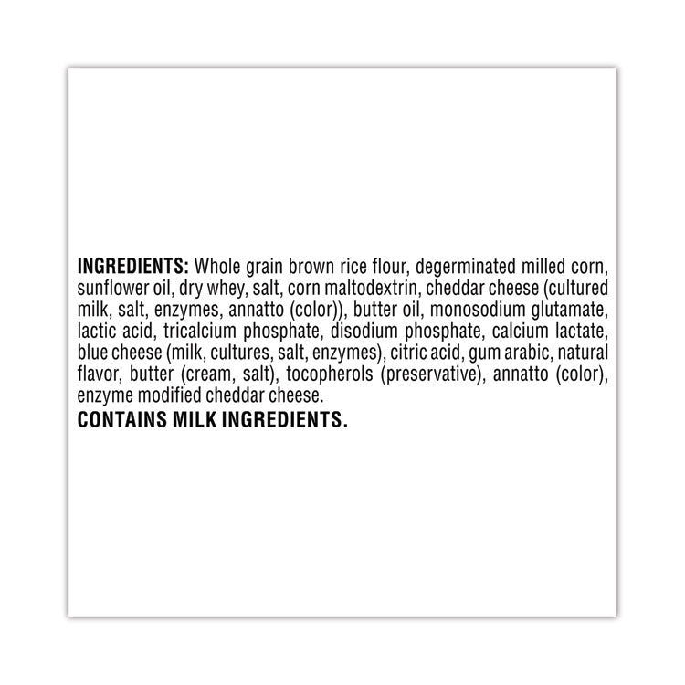 Rice Crisps, Cheddar Cheese, 0.67 oz Bag, 60 Bags/Carton