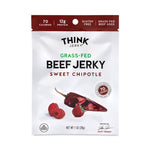 Sweet Chipotle Beef Jerky, 1 oz Pouch, 12/Pack