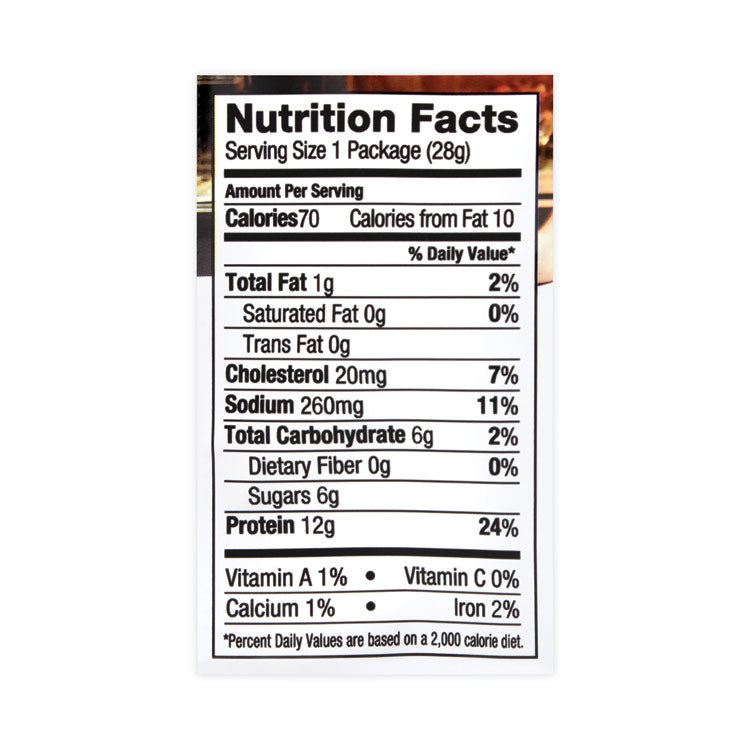 Sweet Chipotle Beef Jerky, 1 oz Pouch, 12/Pack