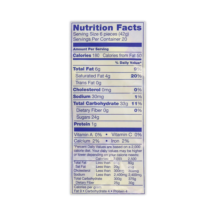 Snack Size Chocolate Candy, 1.83 lb Bag, 120 Pieces/Bag